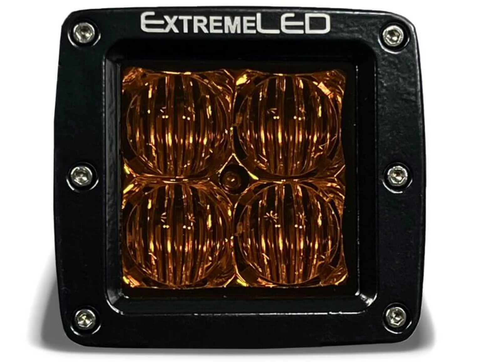 2 Extreme LED Amber Pods Bundle (3in)