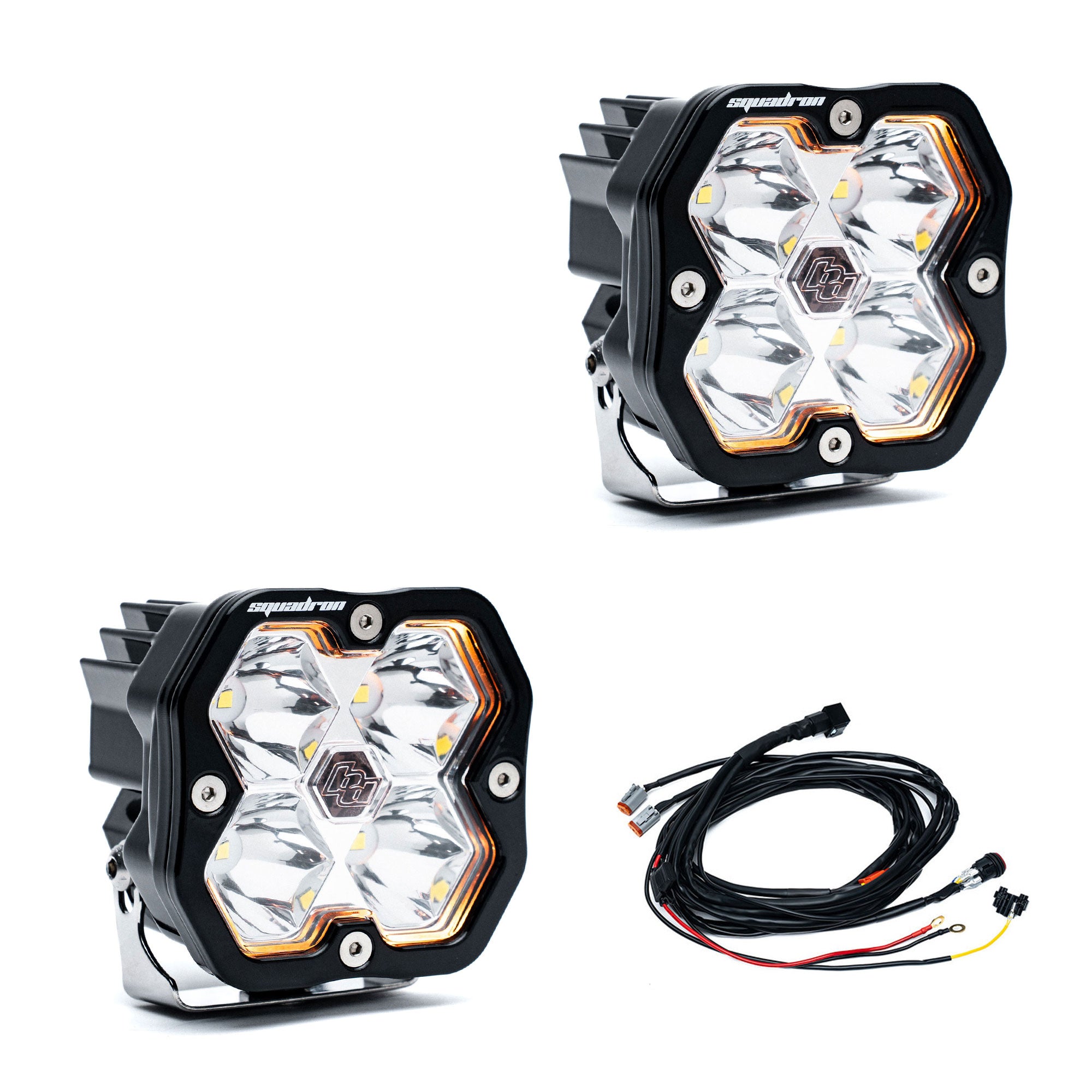 Baja Designs Squadron 2.0 Sport, Pair with Harness