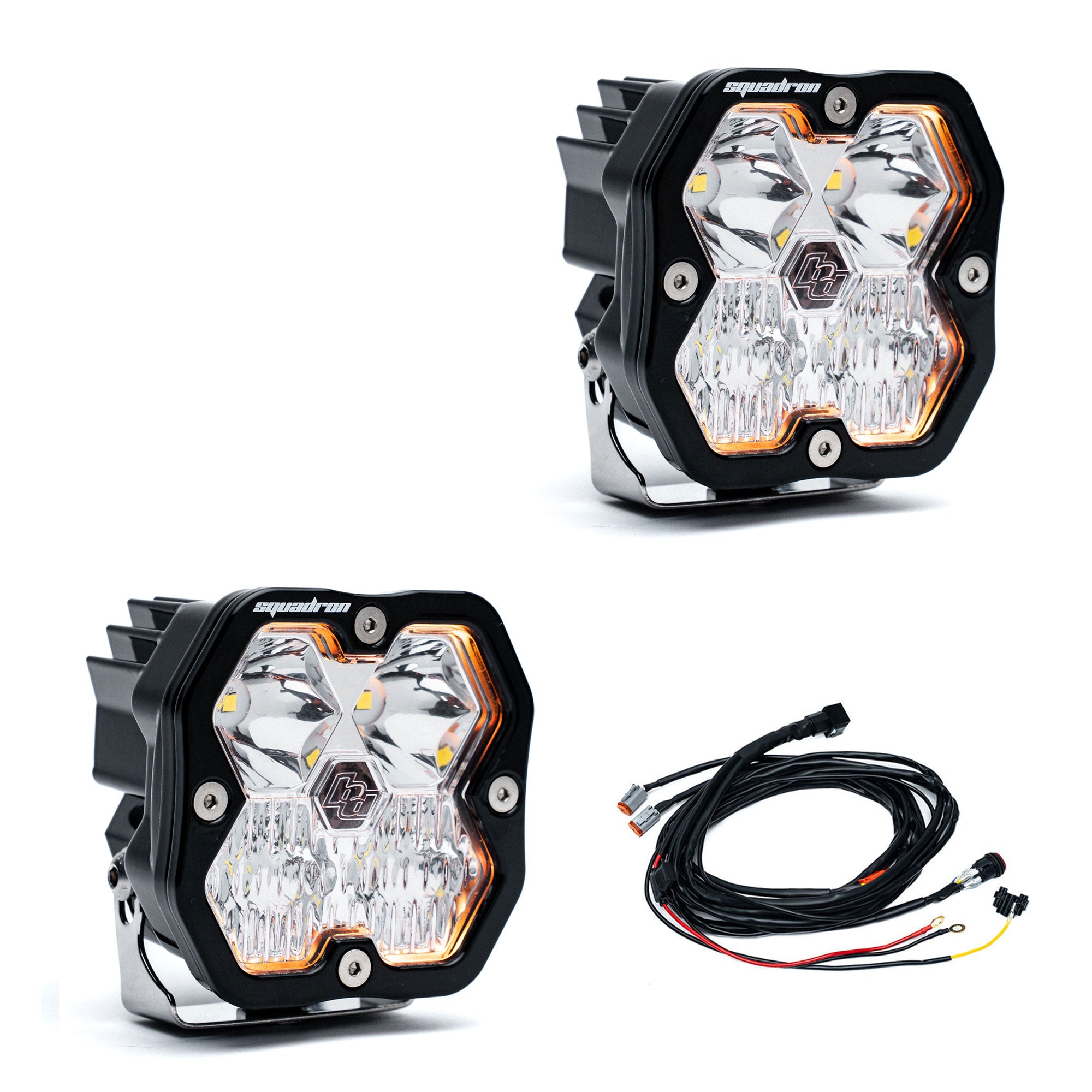 Baja Designs Squadron 2.0 Sport, Pair with Harness