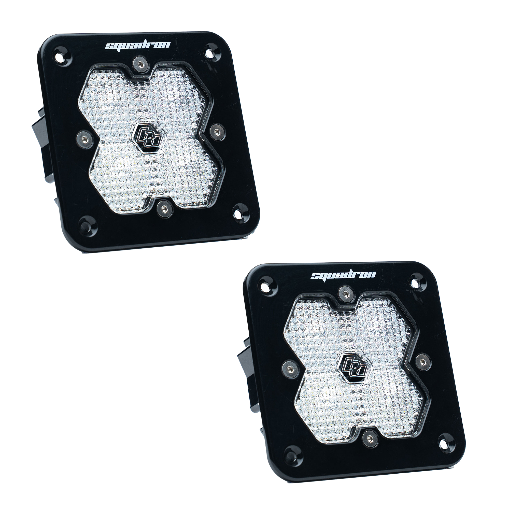 Squadron 2.0 Sport Black Flush Mount LED Auxiliary Light Pod - Universal