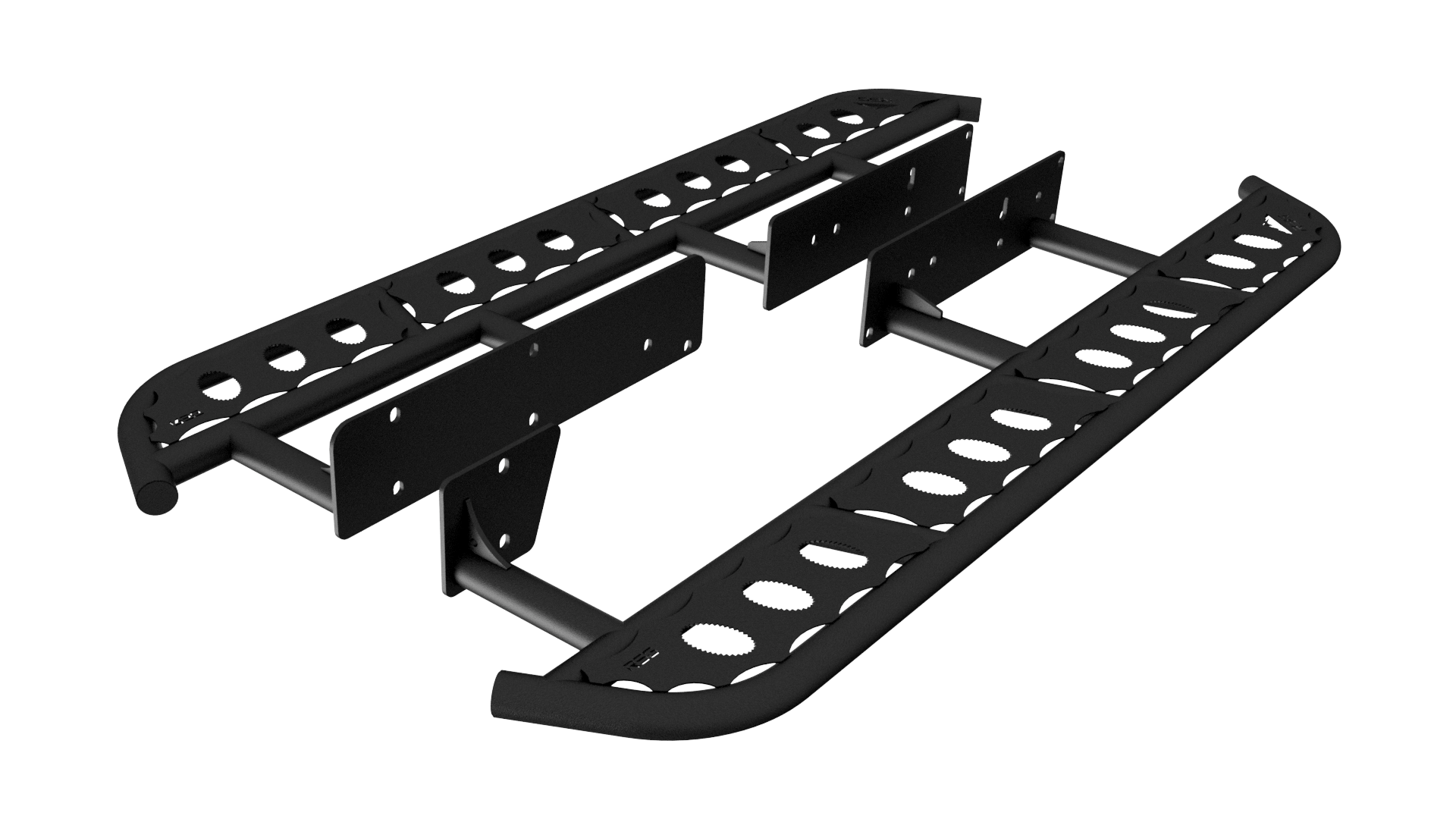 2010-2024 Toyota 4Runner Flat Sliders With Grip Top Plate **No Kick Out**