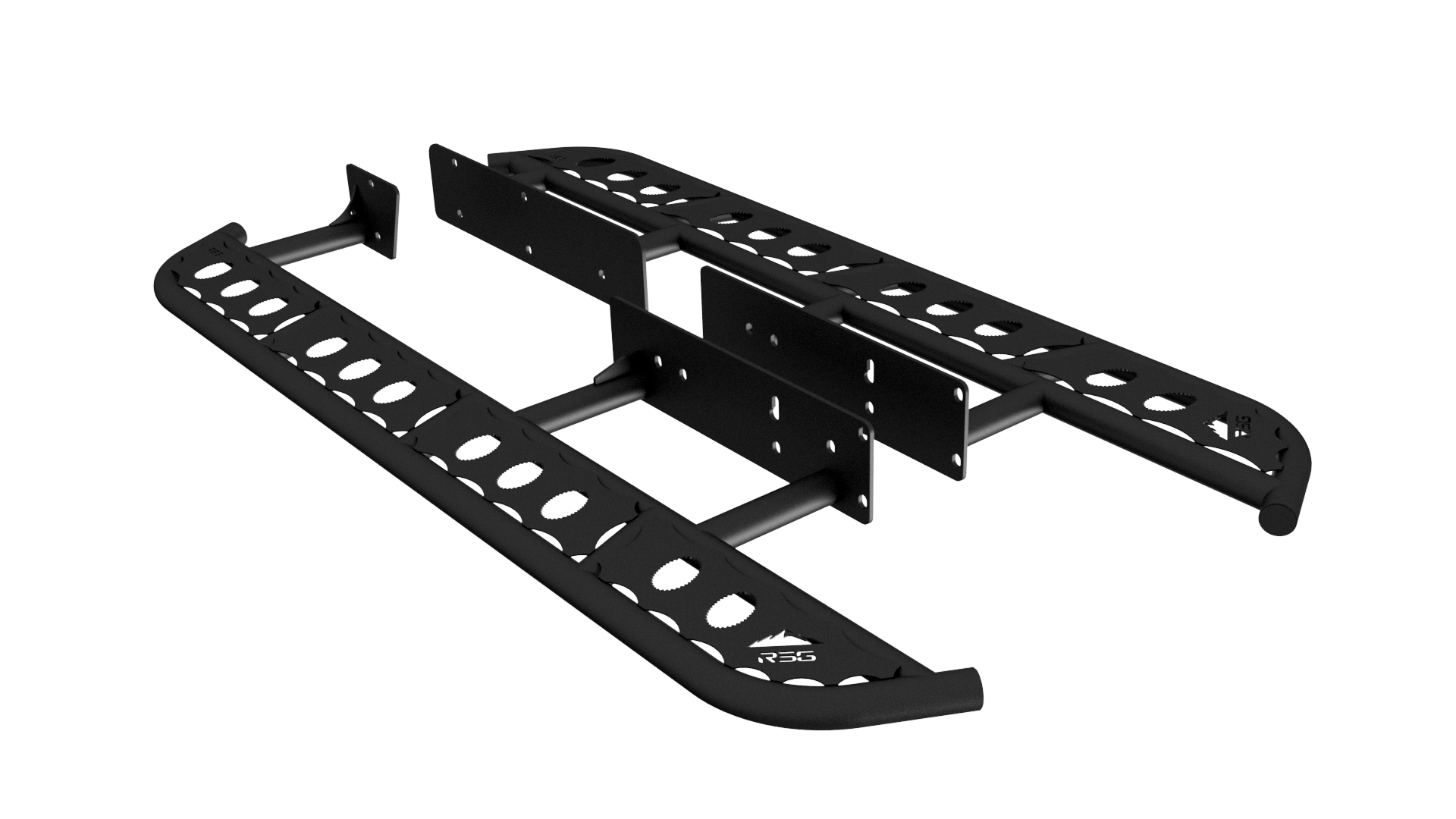 2010-2024 Toyota 4Runner Flat Sliders With Grip Top Plate **No Kick Out**