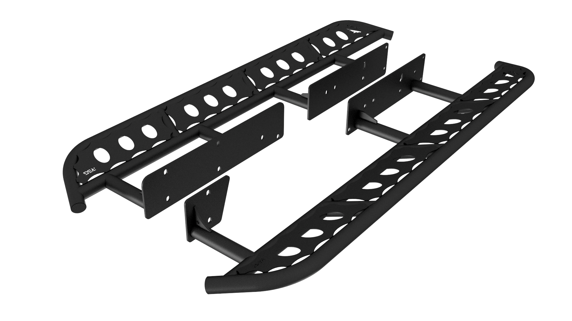2010-2024 Toyota 4Runner Flat Sliders With Logo Top Plate **No Kick Out**