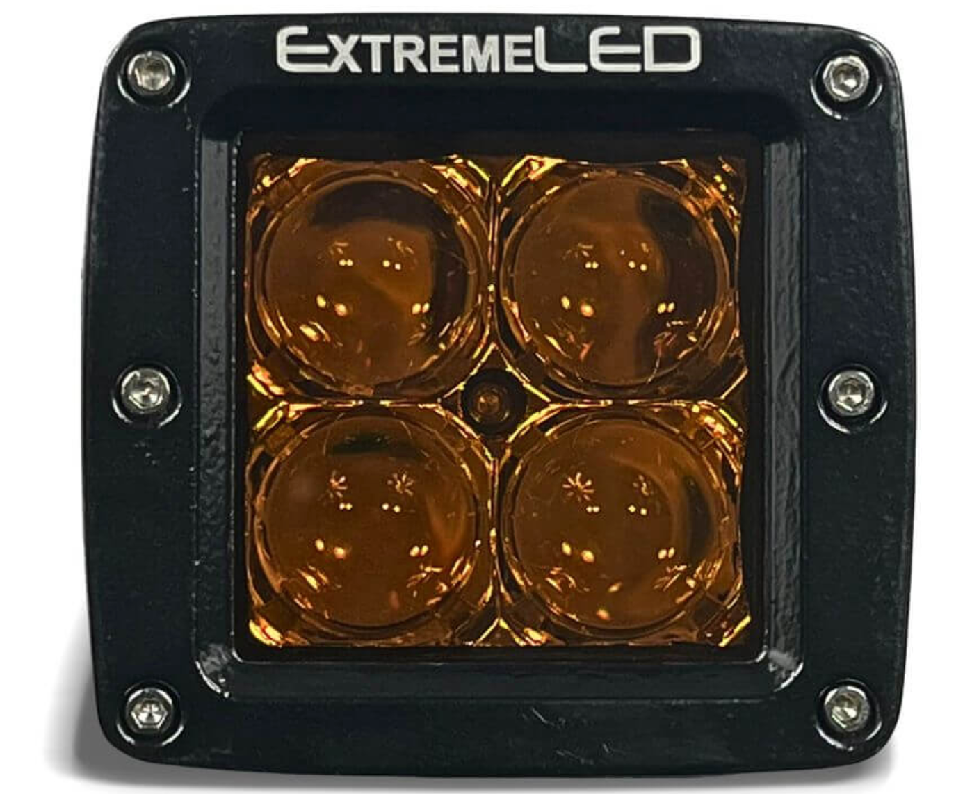 2 Extreme LED Amber Pods Bundle (3in)