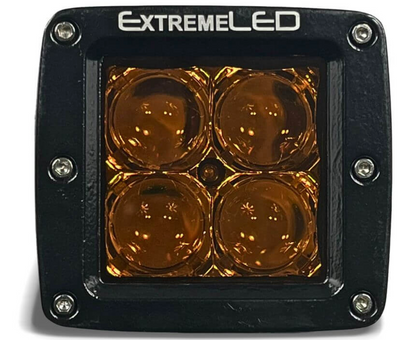2 Extreme LED Amber Pods Bundle (3in)