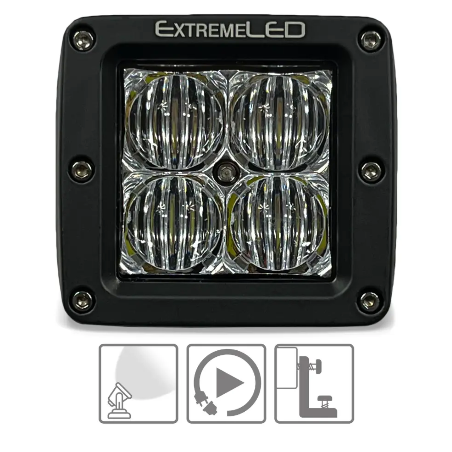 2 Extreme LED Clear Pods Bundle (3in)