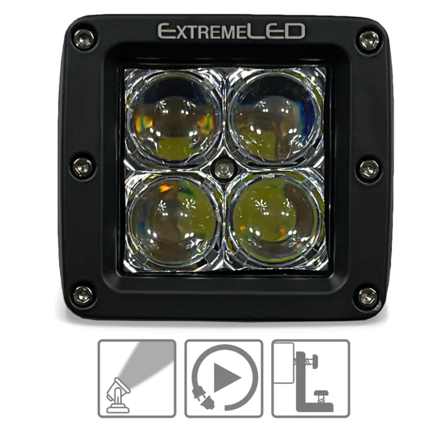 2 Extreme LED Clear Pods Bundle (3in)