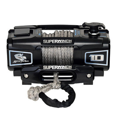 Superwinch Scorpion 10K Winch with Synthetic Rope Black