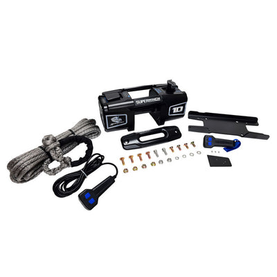 Superwinch Scorpion 10K Winch with Synthetic Rope Black