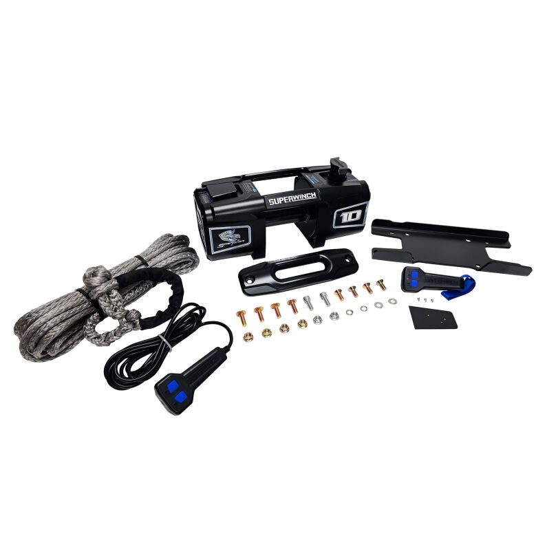 Superwinch Scorpion 10K Winch with Synthetic Rope Black