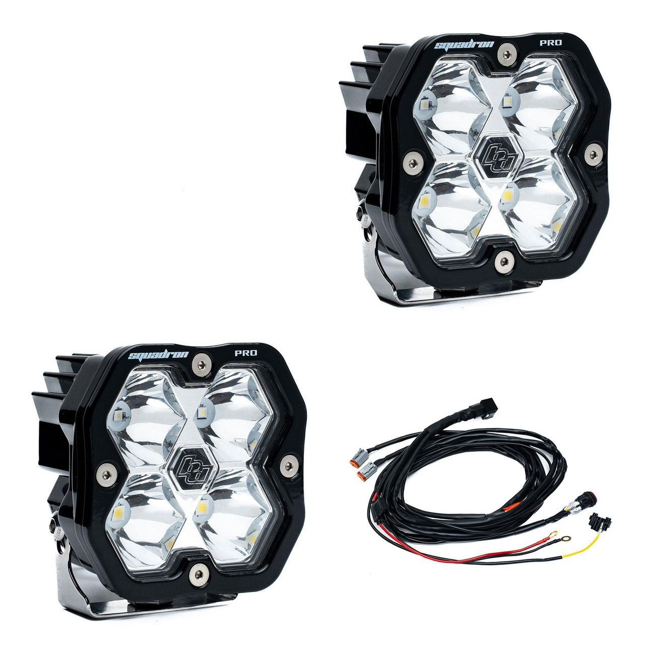 Baja Designs Squadron 2.0 Pro, Pair with Harness