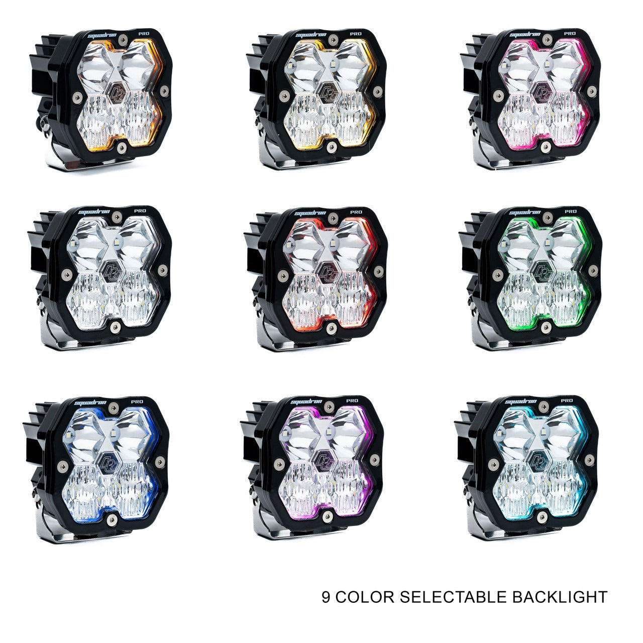 Baja Designs Squadron 2.0 Pro, Pair with Harness