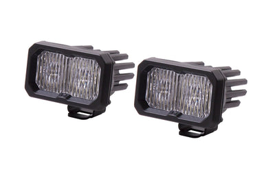 SSC2 SAE/DOT White Pro Standard LED Pod (pair)