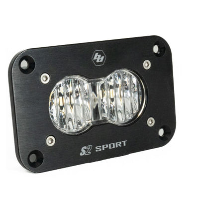QTY 2 Pack - S2 Sport Black Flush Mount LED Auxiliary Light Pod - Universal