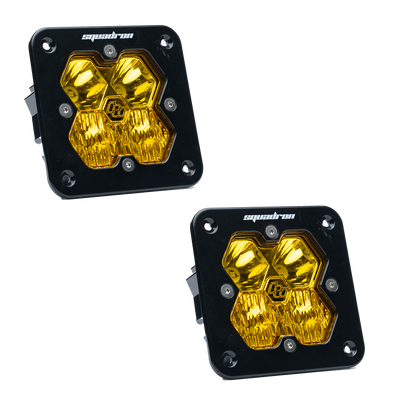 Squadron 2.0 Sport Black Flush Mount LED Auxiliary Light Pod - Universal