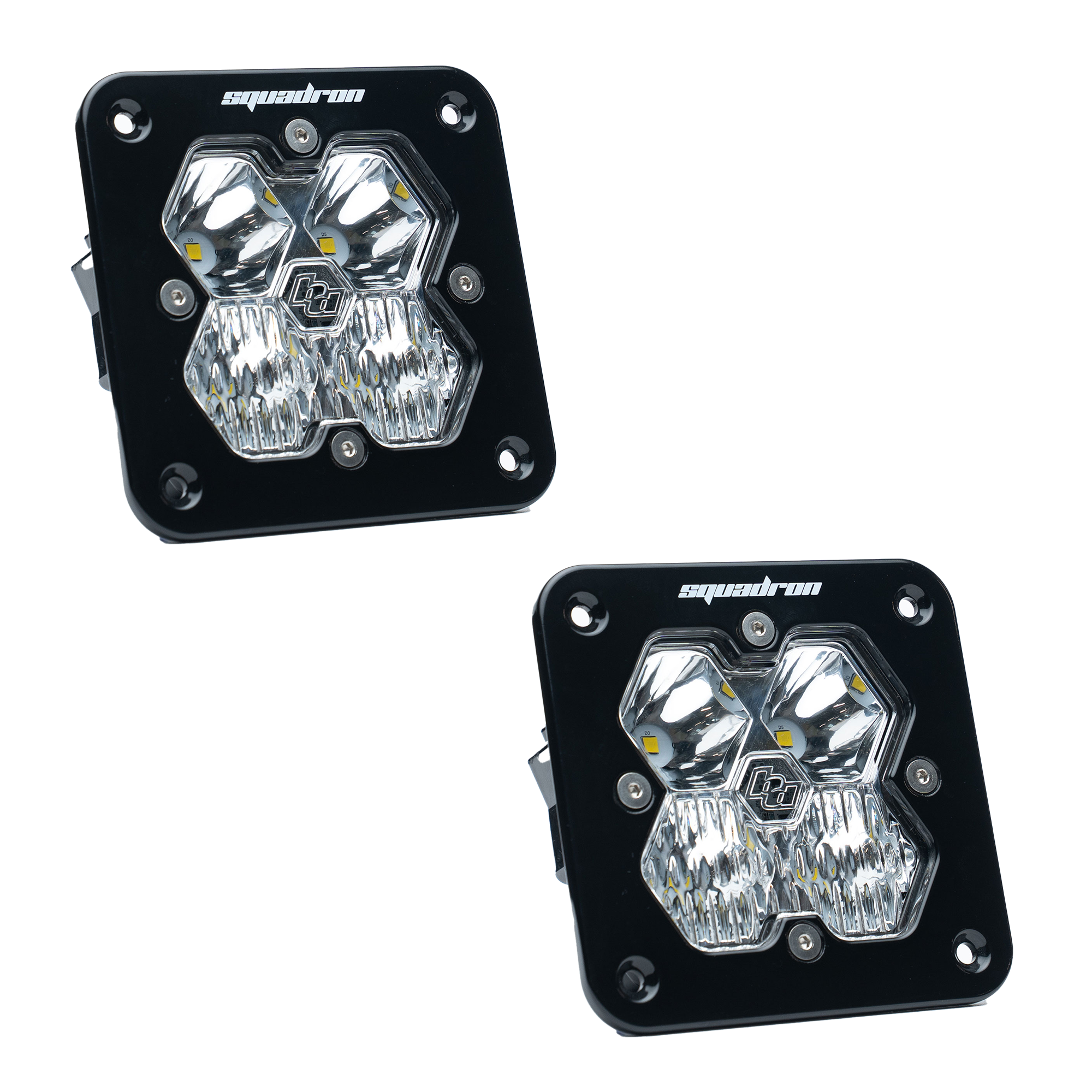 Squadron 2.0 Sport Black Flush Mount LED Auxiliary Light Pod - Universal