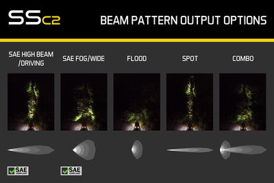 SSC2 SAE Yellow Sport Standard LED Pod (pair)