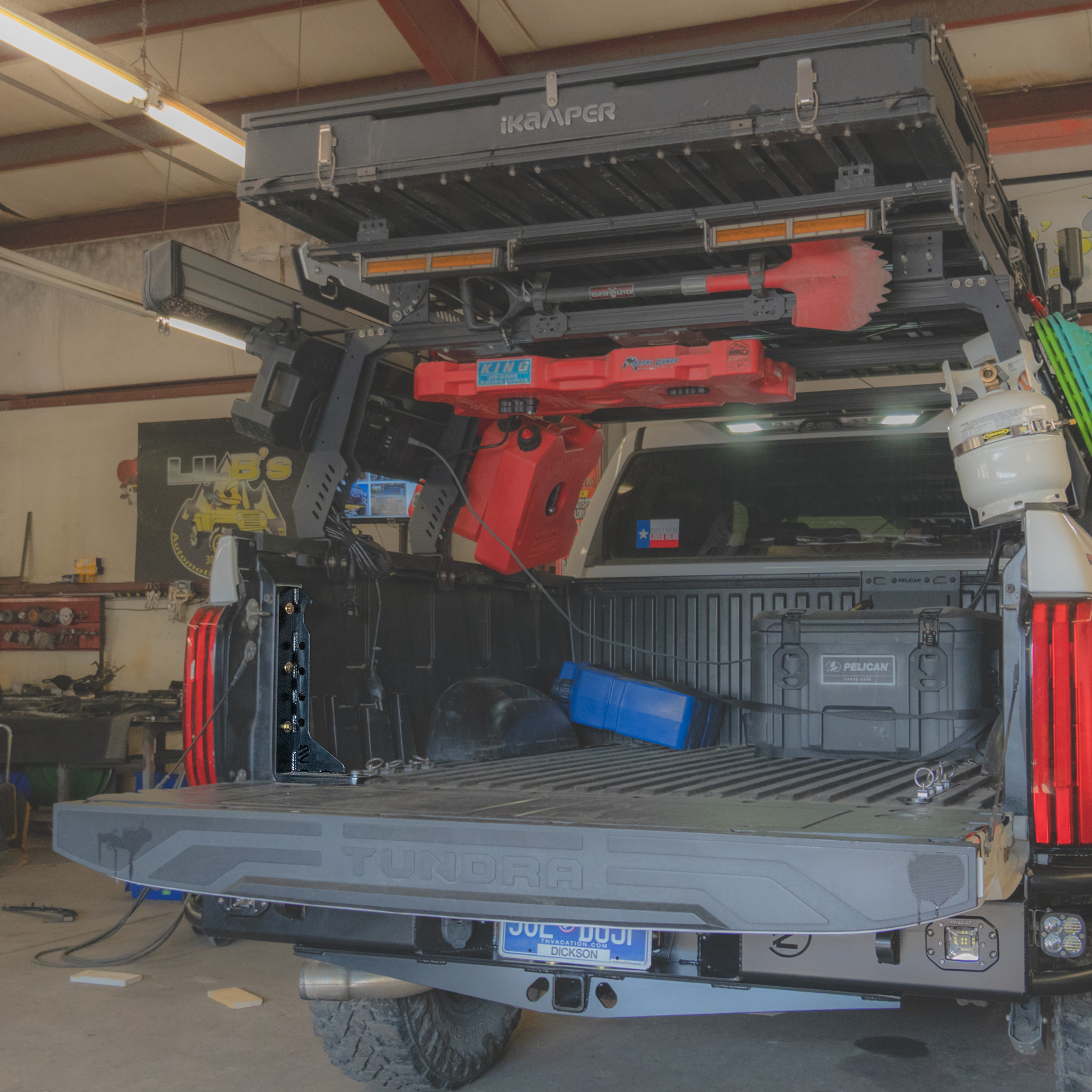Tundra rear view bed stiffener