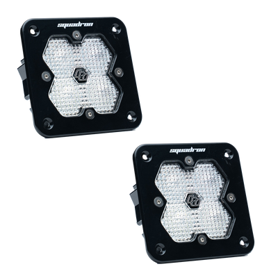 Squadron 2.0 Sport Black Flush Mount LED Auxiliary Light Pod - Universal